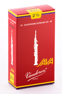 Palheta Vandoren Java Red Cut Sax Soprano Nº 2,5