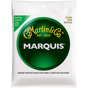 Encordoamento Violão Martin M 1000 Marquis Aço .010/.45 Bronze