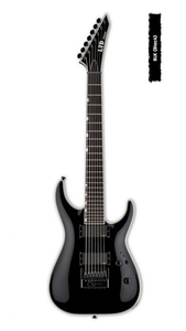 Guitarra ESP LTD MH 1007 ET  7 Cordas Evertune Blk Preto
