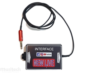 Interface de áudio New Live com 1 canal e conector P3 - para Smartphone