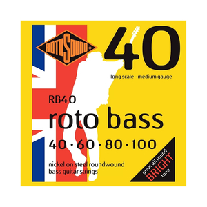 Encordoamento Rotosound RB40 para Baixo 4 Cordas 0.40 - 100