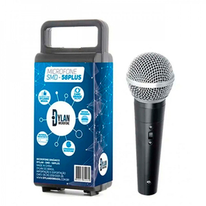 Microfone Dylan SMD 58 Plus Profissional Dinâmico C/Case