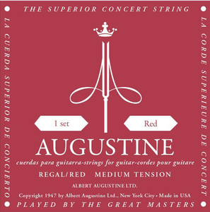 Encordoamento Augustine Regal Red Violão Nylon Medium Tension