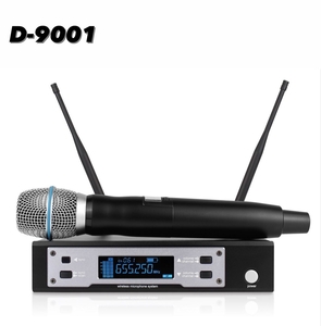 Microfone Sem Fio Dylan D-9001 Mão 100 Canais UHF Profissional