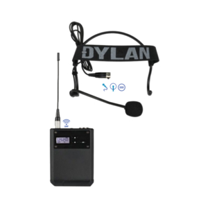 Sistema S/Fio Dylan D-9003 S Mic Cabeça ( Headset ) 100 Canais UHF