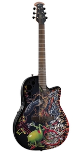 Violão Ovation DJA 34 BY The Demented Collection C/ Capa